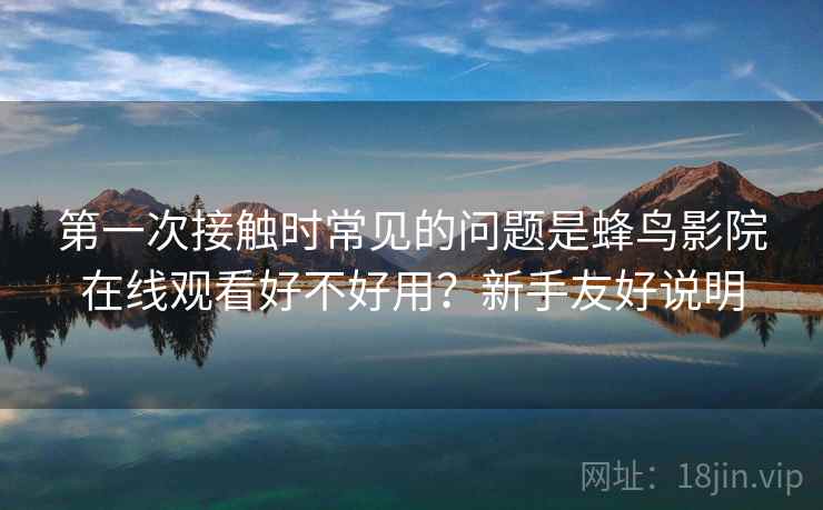 第一次接触时常见的问题是蜂鸟影院在线观看好不好用？新手友好说明