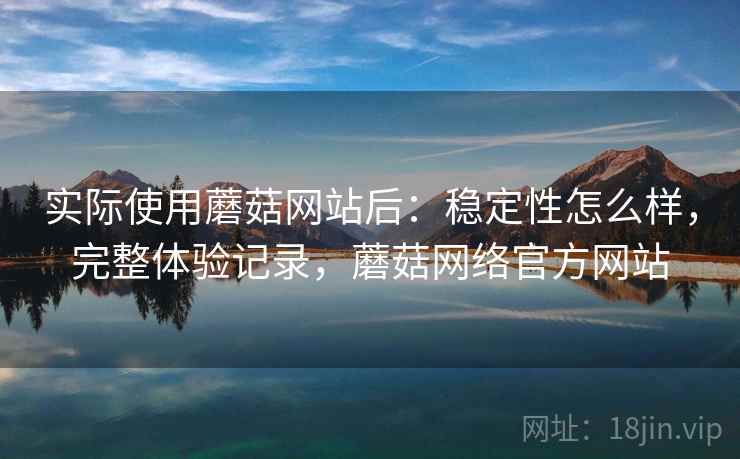 实际使用蘑菇网站后：稳定性怎么样，完整体验记录，蘑菇网络官方网站
