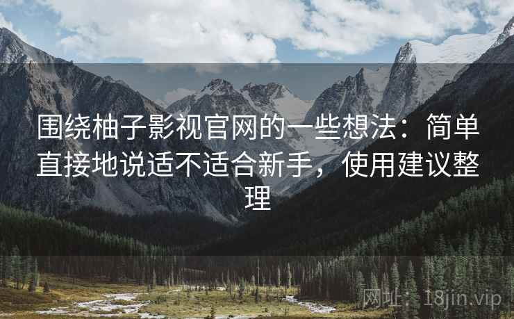 围绕柚子影视官网的一些想法：简单直接地说适不适合新手，使用建议整理
